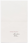 Harper Lee Christmas Card Signed