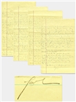 John Steinbeck Autograph Letter Signed on His Writing Method: The first type script will be only a working script...when it is all done and checked and rechecked will we go into a final draft