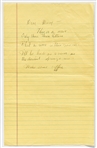 John Steinbeck Autograph Note -- This is a mess...What a mess is this room...