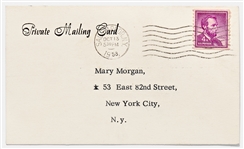 John Steinbeck Postcard Referring to Himself in the Third Person -- ''...Old false start JS is up to his tricks again...''