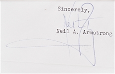Signatures by All Three Apollo 11 Astronauts, Displayed with an Original ''New York Times'' Announcing the Moon Landing