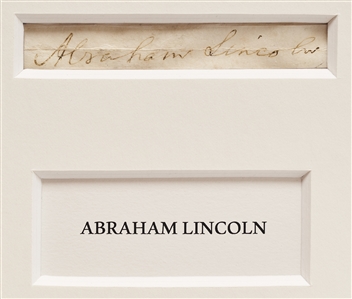Abraham Lincoln & His Entire Cabinet Signed Display with a Photograph of the Reading of the Emancipation Proclamation -- Measures Over 39'' x 32''