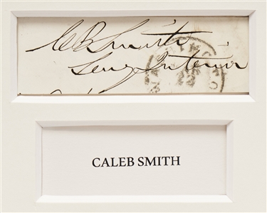 Abraham Lincoln & His Entire Cabinet Signed Display with a Photograph of the Reading of the Emancipation Proclamation -- Measures Over 39'' x 32''