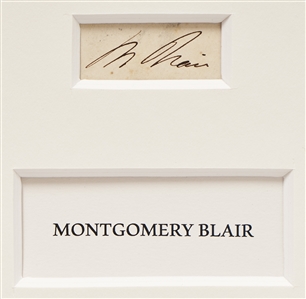 Abraham Lincoln & His Entire Cabinet Signed Display with a Photograph of the Reading of the Emancipation Proclamation -- Measures Over 39'' x 32''