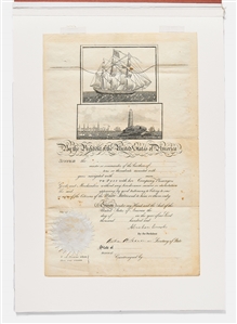 Abraham Lincoln Signed Ship's Passport -- Unaccomplished 