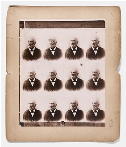 Large Albumen Photograph of the ''End of the Conspirators'' -- Alexander Gardner Period Photograph Shows the Hanging of Abraham Lincoln's Conspirators