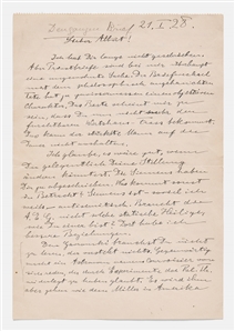Exceptional Albert Einstein Autograph Letter Signed -- ''...atomic theory...has taken a very curious path, one that differs greatly from mine, without contradicting the theory of relativity...''