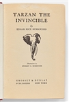 Edgar Rice Burroughs and Tarzan Actor James H. Pierce Signed ''Tarzan the Invincible''
