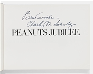 Charles Schulz Signed First Edition of the Coffee Table Book ''Peanuts Jubilee''
