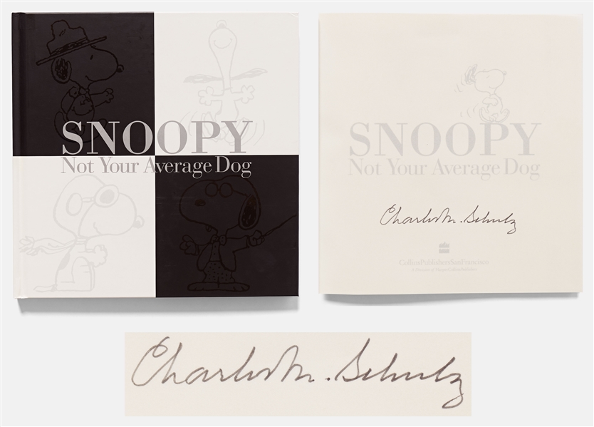 Charles Schulz Signed Limited First Edition of Snoopy Not Your Average Dog