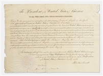Abraham Lincoln Signed Civil War Consul Appointment to the United Kingdom -- With Exceptionally Bold and Prominent Signature by Lincoln