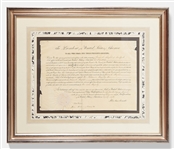 Abraham Lincoln Signed Civil War Consul Appointment to the United Kingdom -- With Exceptionally Bold and Prominent Signature by Lincoln