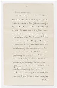 Grover Cleveland Signed Speech to Congress Addressing the Venezuelan Crisis of 1895 -- Cleveland Enforces the Monroe Doctrine for the First Time in U.S. History & Realigns Global Powers as a Result