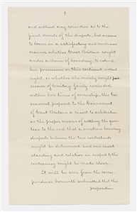 Grover Cleveland Signed Speech to Congress Addressing the Venezuelan Crisis of 1895 -- Cleveland Enforces the Monroe Doctrine for the First Time in U.S. History & Realigns Global Powers as a Result