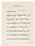 Exceptional Theodore Roosevelt Letter Signed Regarding the Explosion of the U.S.S. Maine Which Precipitated the Spanish-American War -- ''...He believes that the explosion was not accidental...''