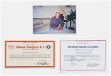Chuck Yeager Signed Bell X-1 Model Airplane in Original Box -- The Plane Yeager Piloted When He Broke the Sound Barrier in 1947