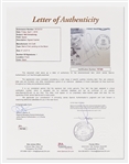 Neil Armstrong Signed Apollo 11 First Day Cover -- Uninscribed -- With JSA COA