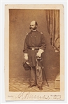 General Ambrose Burnside Signed CDV by Mathew Brady -- With JSA COA
