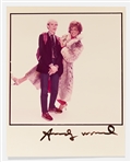 Andy Warhol Signed 8'' x 10'' Photograph from ''Tootsie'' -- Large, Bold Autograph by Warhol Without Inscription