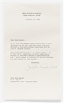 Jacqueline Kennedy Onassis Letter Signed -- ''...to those compiling a history of President Kennedy's administration...''
