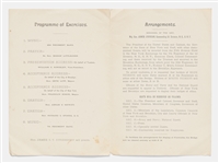 Brooklyn Bridge Opening Ceremonies Program from 1883