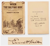 Old West Outlaw Emmett Dalton Signed First Edition of When the Daltons Rode