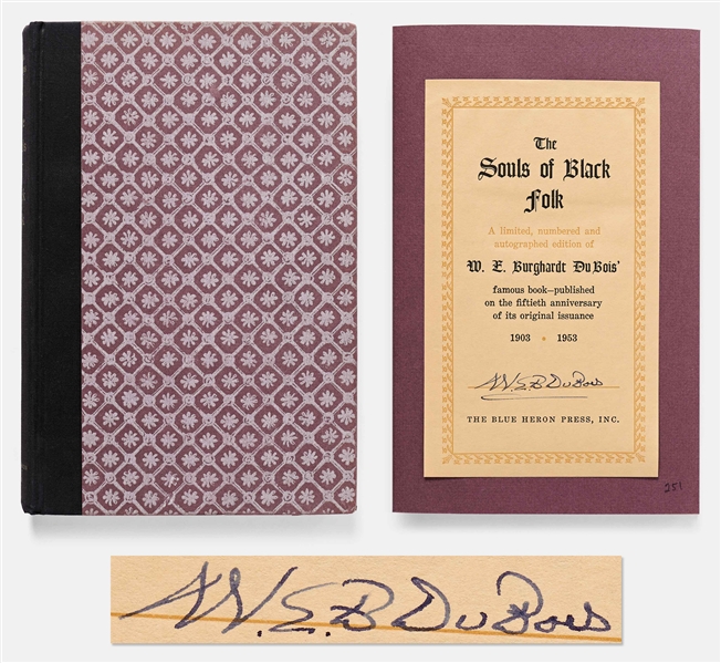 W.E.B. Du Bois Signed Limited Edition of His Book, The Souls of Black Folk