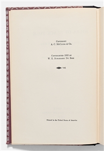 W.E.B. Du Bois Signed Limited Edition of His Book, ''The Souls of Black Folk''