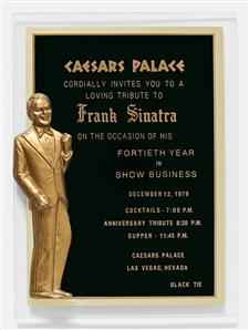 Frank Sinatra Custom VIP Invitation to Celebrate His Fortieth Year in Show Business