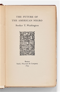 Booker T. Washington Signed First Edition, First Printing of His First Major Publication, ''The Future of the American Negro''