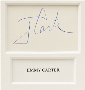 Signed Display for the Egypt-Israel Peace Treaty in 1979 -- Signed by Jimmy Carter, Anwar Sadat and Menachem Begin -- With PSA COAs