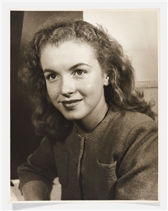 Marilyn Monroe 11 x 14 Photograph by H. Maier Studios from Early in Her Modeling Career, Circa 1943-1944