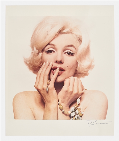 Marilyn Monroe 20 x 24 Photograph from The Last Sitting Signed by Photographer Bert Stern