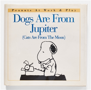 Charles Schulz Signed & Uninscribed First Edition of ''Dogs Are From Jupiter (Cats Are From The Moon)'' -- With JSA COA