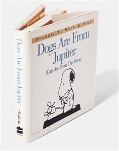 Charles Schulz Signed & Uninscribed First Edition of ''Dogs Are From Jupiter (Cats Are From The Moon)'' -- With JSA COA