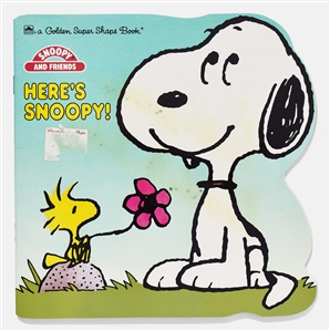 Charles Schulz Signed ''Here's Snoopy!'' Book -- Without Inscription