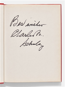 Charles Schulz Signed First Edition of ''Charlie Brown's Fourth Super Book of Questions and Answers'' -- Without Inscription