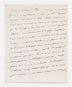 Napoleon Bonaparte Letter Signed to His War Minister in April 1813 -- Facing a Depleted Corps of Soldiers, Napoleon Restructures His Grand Army Days Before the War of the Sixth Coalition