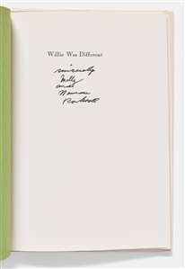 Norman Rockwell Signed First Edition of His Book, ''Willie Was Different: The Tale of an Ugly Thrushling''