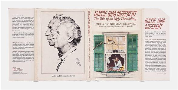 Norman Rockwell Signed First Edition of His Book, ''Willie Was Different: The Tale of an Ugly Thrushling''