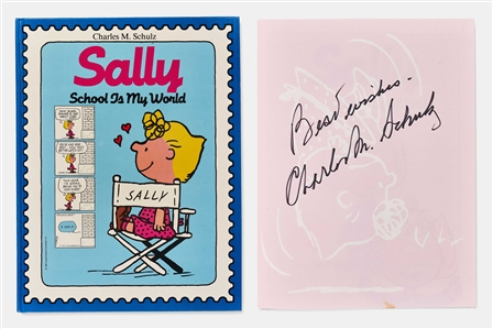 Charles Schulz Signed First Edition of ''Peanuts'' Book Featuring Sally at School