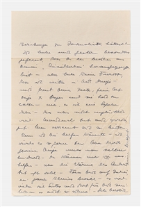 Margot Einstein Lot of Two Autograph Letters Signed in 1933 and 1938 to Composer Walter Kaufmann