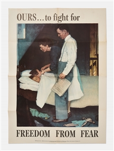 Norman Rockwell ''Four Freedoms'' Posters -- Complete Set of Four from 1943 in Stunning, Near Fine Condition