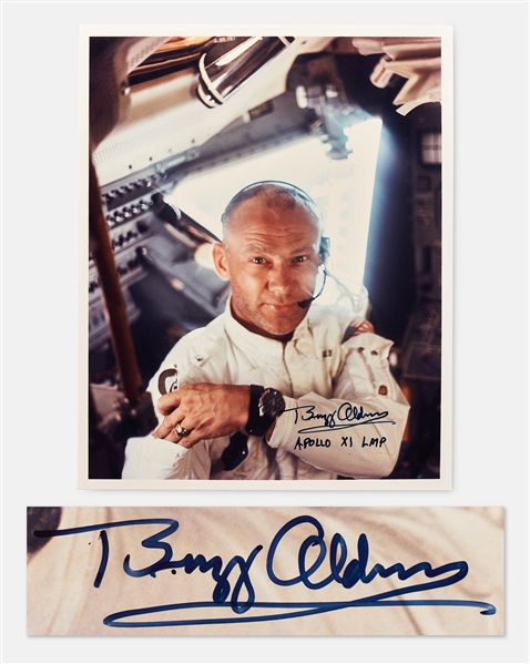 Buzz Aldrin Signed 8 x 10 Photo Without Inscription -- With Zarelli COA