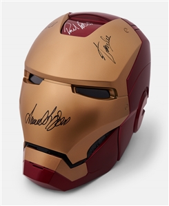 Stan Lee & Avengers Cast-Signed ''Iron Man'' Helmet -- With Celebrity Authentics COAs
