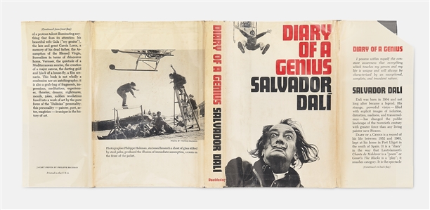 Salvador Dali Signed First U.S. Edition of His Autobiography, ''Diary of a Genius'' -- Large & Artistic Signature Without Inscription