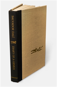 Salvador Dali Signed First U.S. Edition of His Autobiography, ''Diary of a Genius'' -- Large & Artistic Signature Without Inscription