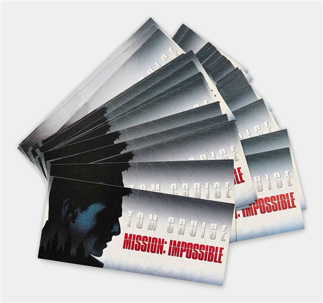 Lot of 46 Invitations & Parking Passes to the World Premiere Party of the First Mission: Impossible Film in 1996