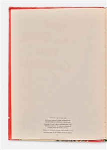 Dr. Seuss Signed Copy of His Classic Children's Book, ''How the Grinch Stole Christmas'' -- Without Inscription