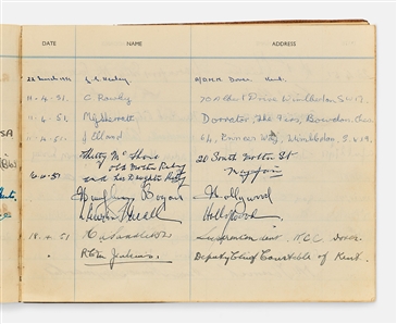Guestbook Signed by Humphrey Bogart, Lauren Bacall, Orson Welles & 400 More Including the King of Sweden